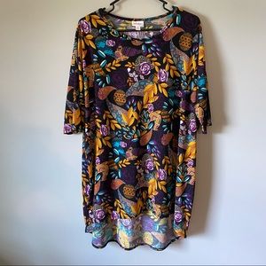 LULAROE Irma, deep floral, Size M